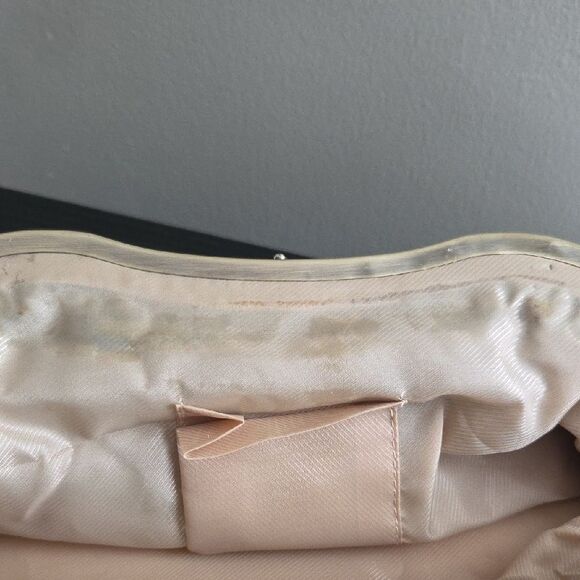 Floral Embroidered Clutch Bag - Gray and Brown - Picture 11 of 11